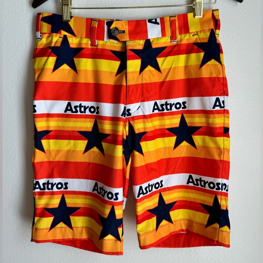 Houston Astros Loudmouth StretchTech Shorts (30 inch waist/10 inch inseam)